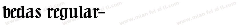bedas regular字体转换